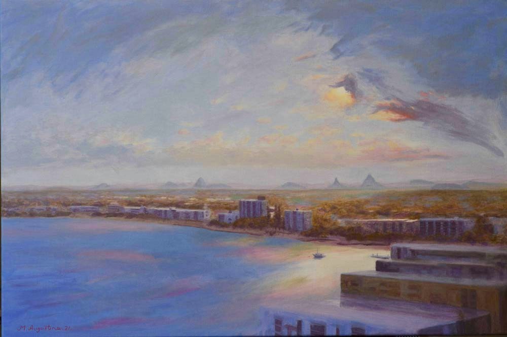 Golden Beach 61x91cm $900